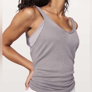 Lululemon Athletica Light Gray Tank Top